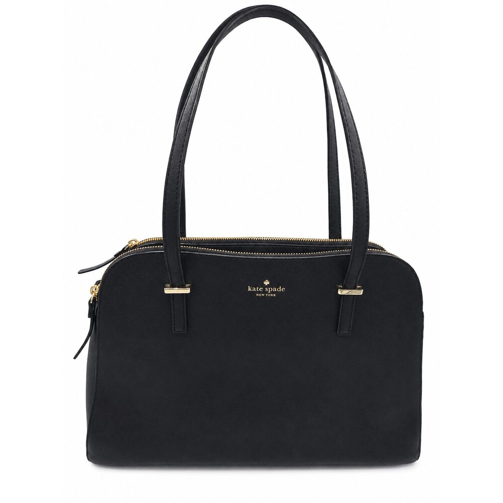 Kate Spade Cedar Street Elissa Black Leather Medium Tote Shoulder Bag PXRU4622
